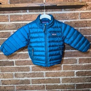 Patagonia 12-18 months Toddler Blue Puffer Jacket Down Fill Spring Coat